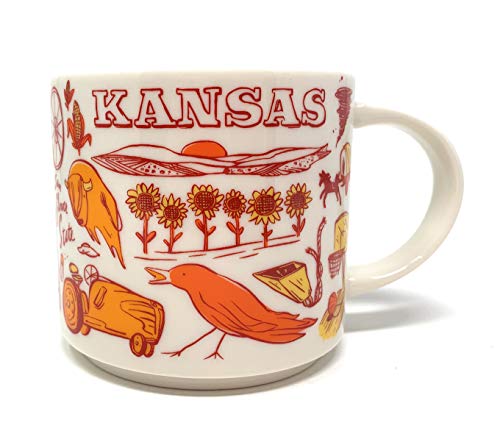 Starbucks KANSAS Been There Series Ceramic Coffee Mug, 14 Fl Oz