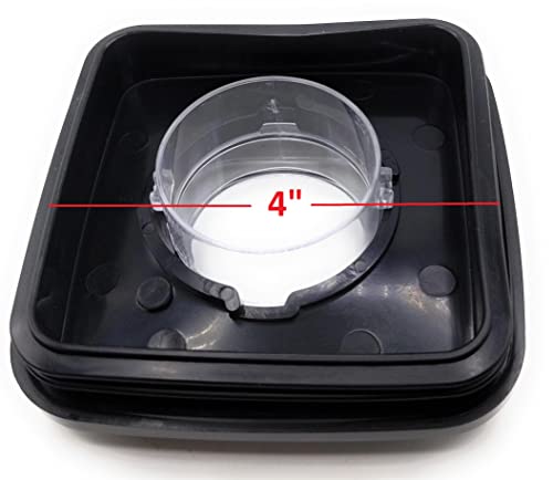 Blendin Replacement Square Lid, Compatible with 5 Cup Oster Blender Jars 4"