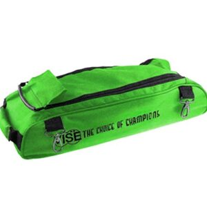 vise shoe bag add on for vise 3 ball roller bowling bags- green