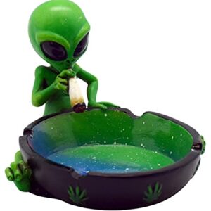 Fantasy Gifts, Ornament, Alien Smoking Ashtray, Home Décor, Multicolor, 4 inches