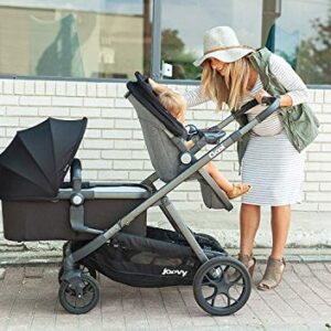 Joovy Qool Stroller, Customizable Stroller, Single, Double, Triple, Black Melange