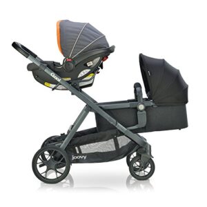 Joovy Qool Stroller, Customizable Stroller, Single, Double, Triple, Black Melange