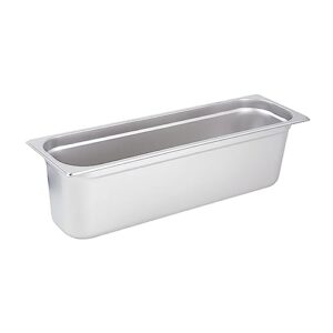 winco spjh-6hl s/s anti-jam half long food pan