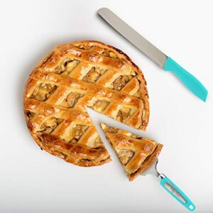 Professional Cake & Pie Server Set - 100% Stainless Steel - Set Includes Cutting Spatula and Serving Knife - Perfect for Serving Cake, Pie, Pizza, Dessert, Lasagna, and More