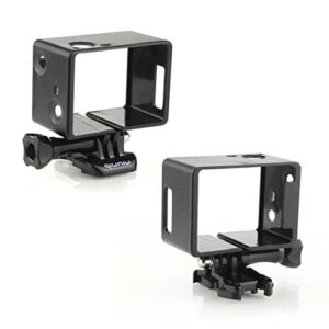 Frame Mount Housing Case for GoPro HERO4, HERO3 and HERO3+ with Bacpac Accessories - Black