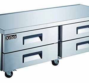 New Xiltek 72″ 4 Drawer Commercial Refrigerated Chef Base