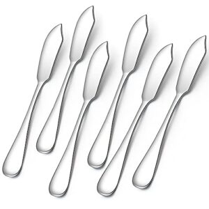 aoosy butter knife, mini 5.91 inches stainless steel butter spreader, packs of 6