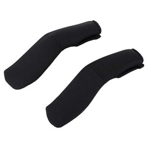 2pcs/pair baby stroller armrest cover, removable zipper crossbar elastic dust-proof protector sleeve for pushchair pram, black
