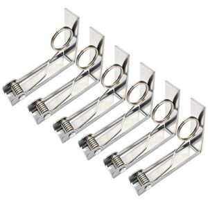 latomex tablecloth clips, set of 6 extra large table cover cloth clamps for home party & picnic(up to 2.4")