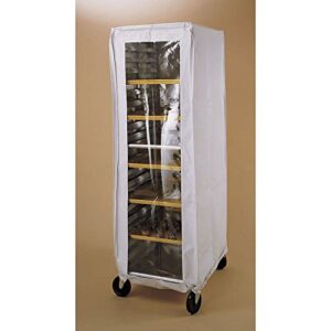 coverall worcester white vinyl proofing bun pan rack cover - 28"l x 23"w x 62"h