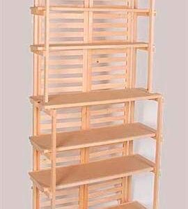 SSWBasics Wood Baker's Rack Display - Natural Finish