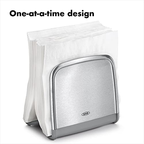 OXO Good Grips Neat Napkin Holder, Stainless Steel