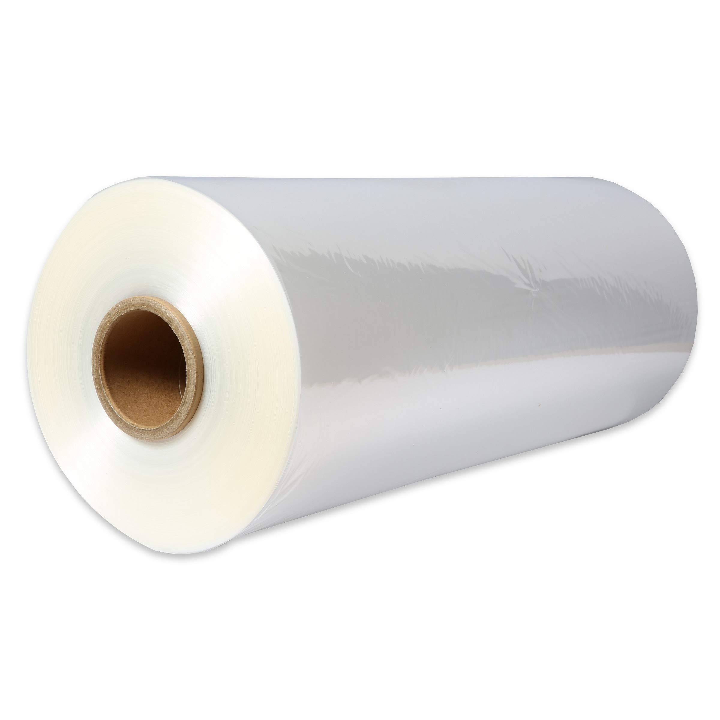 12" Polyolefin Centerfold Shrink Film Standard, Excellent Clarity High Gloss, 4375 ft x 60 Gauge Thick, 1 Roll