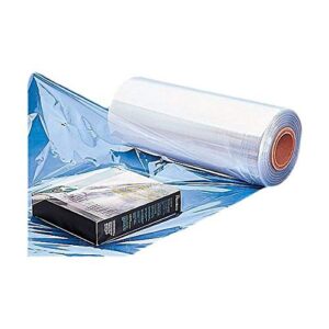 12" Polyolefin Centerfold Shrink Film Standard, Excellent Clarity High Gloss, 4375 ft x 60 Gauge Thick, 1 Roll