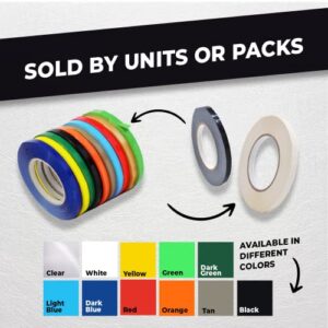 WOD BSTC22PVC Clear 10 Pack, Poly Bag Sealer Tape - 3/8 inch x 180 yds. for Color Coding Age of Perishables, Food Storage, Pack,Aging and Sealing Meat, Candy, or Gifts