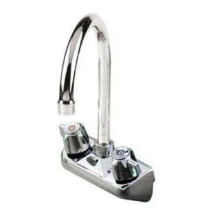 commercial hand sink replacement faucet large goose neck stainless steel nsf fits any 4" center