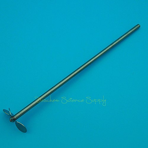 Deschem 300mm,Stainless Steel Stirrer,Diameter 8mm,Paddle 30mm,SS 304 Propeller