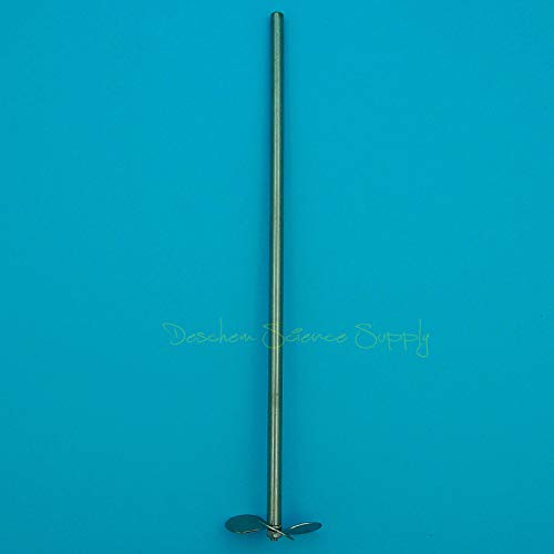 Deschem 300mm,Stainless Steel Stirrer,Diameter 8mm,Paddle 30mm,SS 304 Propeller