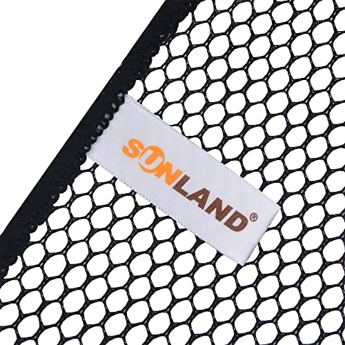 SUNLAND Netted Dish Cloths for Washing Dishes No Odor Dishes Scrubber for Kitchen-Fast Drying and Easy to Clean Mesh Dishes Cloth 6 Pack 12Inch x12Inch Black