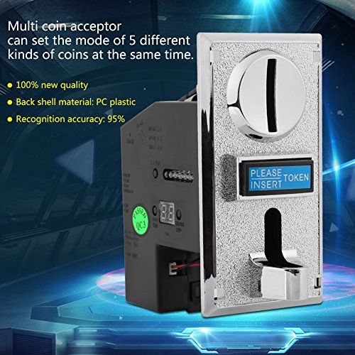 Multi Coin Acceptor Selector Slot for Arcade Game Mechanism Vending Machine