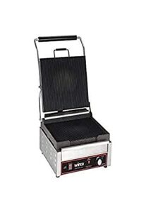 winco epg-1c, 14 x 16-inch single surface electric panini grill, 120v~60hz, 1800w, 15a, nsf, sandwich press, panini maker, panini press