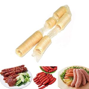 26mm edible collagen sausage casing for making roast sausage, dried sausage, sausage, hot dog,45.9ft (shipping from the us)
