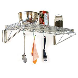 Commercial Chrome Wire Shelving Wall Shelf 14 x 36 - NSF