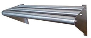 kps commercial stainless steel tubular wall shelf 14 x 30