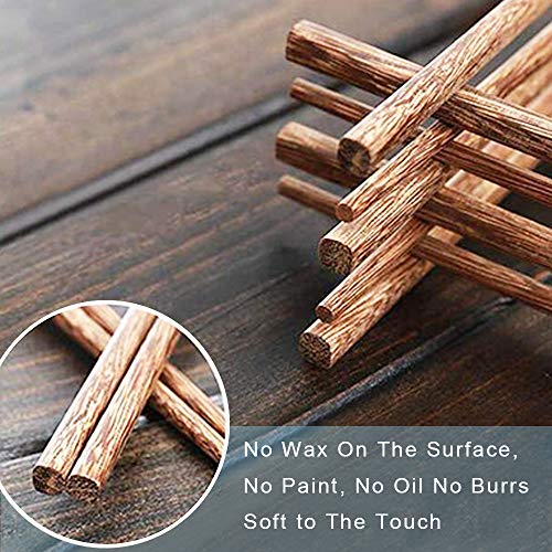 10-Pairs Wooden Chopsticks, Dishwasher Safe Chopstick,ReusableNatural Healthy, Chinese Classic Style for Kitchen, Dining Room, Gourmet, Noodles (9.8 Inch)