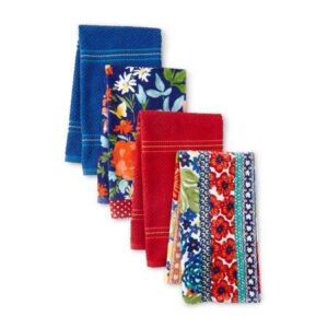 the pioneer woman fiona floral kitchen towels, set of 4