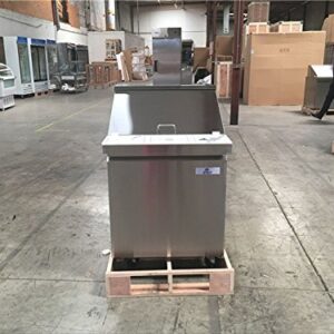 Commercial Refrigerated Sandwich Prep Table 1-door 27" NSF 5.7CF (Stainless Steel, 27.5"L, x 29.5"W, x 42.5"H) SCL-M1