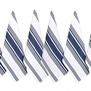 Urban Villa Kitchen Towels (20x30 Inches 6 Pack) Extra Large Premium Dish Towels for Kitchen Blue & White Dish Cloths Highly Absorbent 100% Cotton Kitchen Hand Towels with Hanging Loop Tea Towels