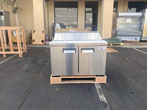 Commercial Refrigerated Sandwich Prep Table 2-door 48" NSF Stainless Steel 115v Size 48" Width Temp 33F-41F XSP-48