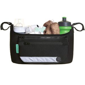little chicks universal stroller organizer bag, detachable wristlet & reflective panel - model ck098