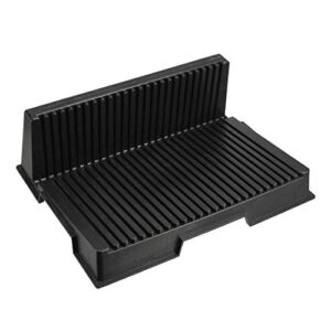 uxcell pcb tray esd shelf storage turnover rack, l-type, 25 slot