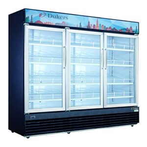 dukers dsm-69r 69.4 cu. ft. commercial display cooler merchandiser refrigerator