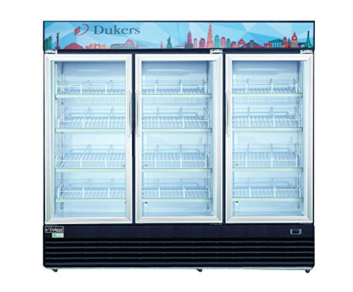 Dukers DSM-69R 69.4 cu. ft. Commercial Display Cooler Merchandiser Refrigerator