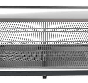 KoolMore - HDC-6C Commercial 48" Countertop Food Warmer Display Case Merchandiser with LED Lighting and Front Sliding Door - 6.5 cu.ft.,Black