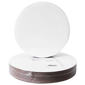 [25pcs] 12" white cakeboard round,disposable cake circle base boards cake plate platter 12 inch,pack of 25