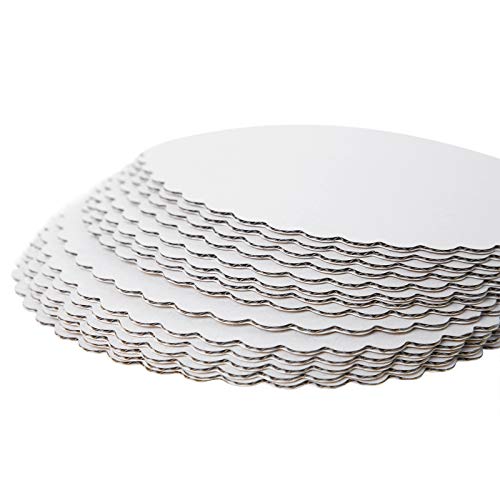 [25pcs] 12" White Cakeboard Round,Disposable Cake Circle Base Boards Cake Plate Platter 12 inch,Pack of 25