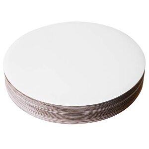 [25pcs] 12" White Cakeboard Round,Disposable Cake Circle Base Boards Cake Plate Platter 12 inch,Pack of 25