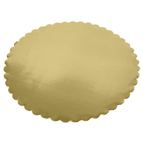 [25pcs] 12" Gold Cakeboard Round,Disposable Cake Circle Base Boards Cake Plate Round Coated Circle Cakeboard Base 12inch,Pack of 25