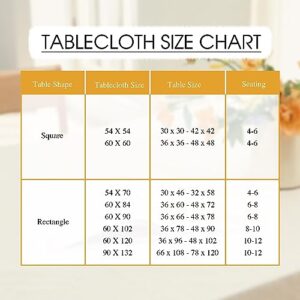 RYB HOME Waterproof Table Cloth for 6 ft Rectangle Tablecloth Scratch Resistant, Wrinkle Free and Spillproof Washable Polyester Table Cover Dining Buffet Banquet Restaurant, 60 x 84 inch, Grey
