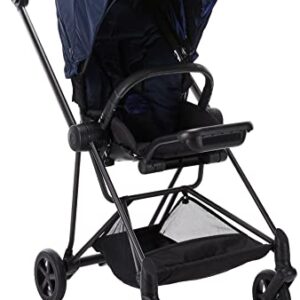 Cybex Mios 2 Complete Stroller, One-Hand Compact Fold, Reversible Seat, Smooth Ride All-Wheel Suspension, Extra Storage, Adjustable Leg Rest, XXL Sun Canopy, in Indigo Blue with Chrome/Black Frame