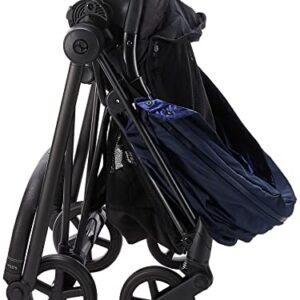 Cybex Mios 2 Complete Stroller, One-Hand Compact Fold, Reversible Seat, Smooth Ride All-Wheel Suspension, Extra Storage, Adjustable Leg Rest, XXL Sun Canopy, in Indigo Blue with Chrome/Black Frame