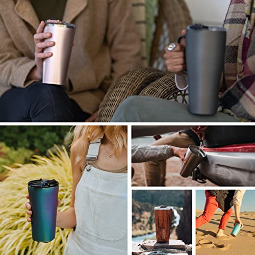 BrüMate Imperial Pint - 20oz 100% Leak-Proof Insulated Tumbler with Lid - Double Wall Vacuum Stainless Steel - Shatterproof - Travel & Camping Tumbler for Beer, Cocktails, Coffee & Tea (Matte Black)