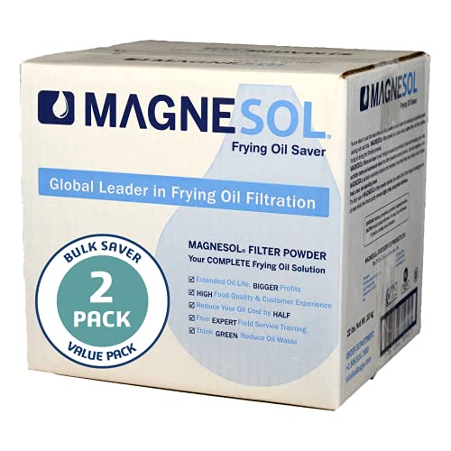 Magnesol Fryer Filter Powder | Dallas Group | Deep Fryer FryPowder | Save Fryer Oil, Extend Oil Life, Fry Oil Filtration, Variable Sizes (2x22lb)