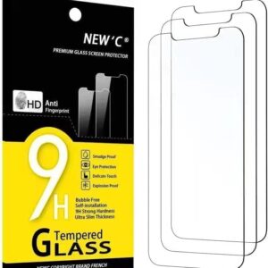 NEW'C [3 Pack] Designed for iPhone 11 and iPhone XR (6.1") Screen Protector Tempered Glass, Case Friendly Ultra Resistant