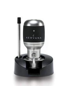 aervana original: electric wine aerator and pourer/dispenser - air decanter - personal wine tap for red and white wine 750 ml and 1.5 l (with stand)