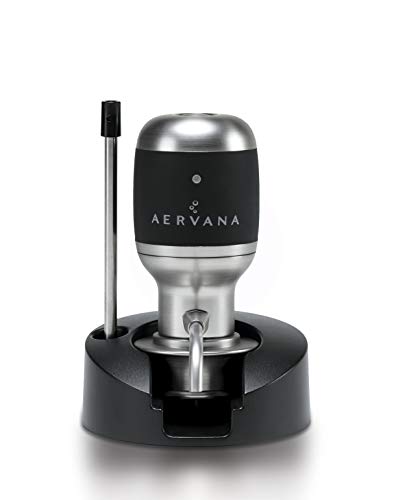 Aervana Original: Electric Wine Aerator and Pourer/Dispenser - Air Decanter - Personal Wine Tap for Red and White Wine 750 ml and 1.5 l (With Stand)